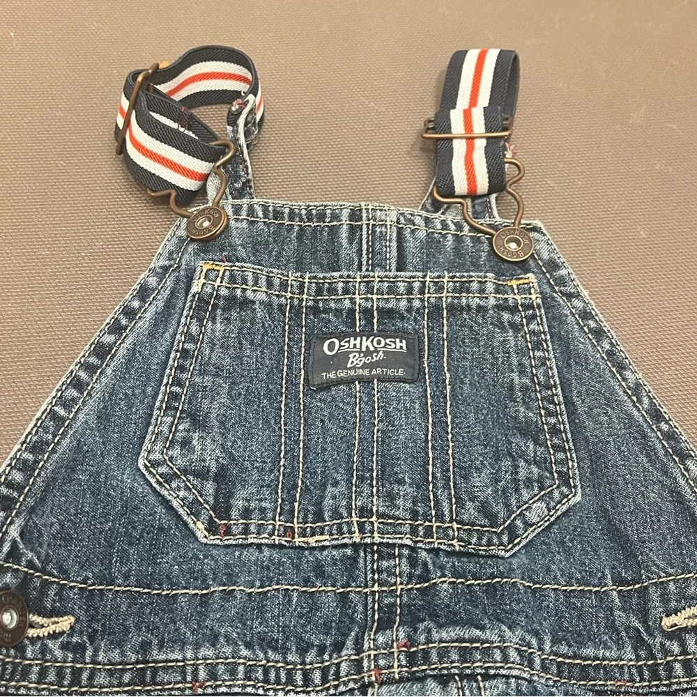 OshKosh Cargo Overalls Denim Jeans‎ Carpenter Utility Family Photos 24 Months